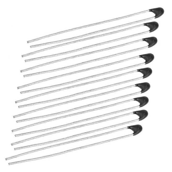 10 db NTC 100k B3950 termisztor készlet 30mm kábellel, 1% pontosság