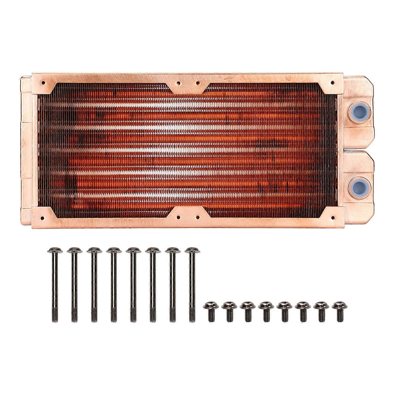 Radiator racire apa cupru TSRP ZT 240T, 276x121x29mm, G1/4, pentru