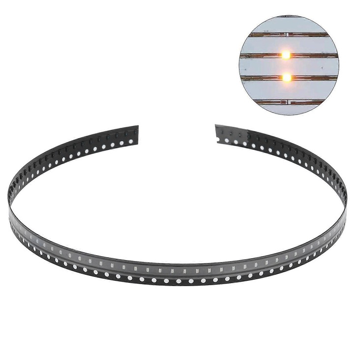 Diode LED SMD 0603 galben 2800K-3200K set 100 buc