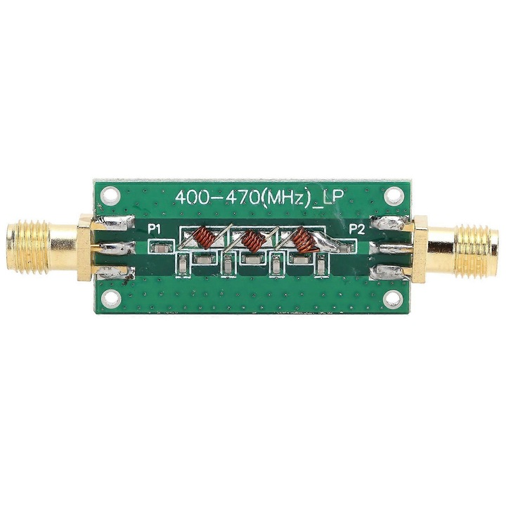 Aluláteresztő szűrő modul 400-470 MHz, dupla rétegű PCB 1.6mm, SWR