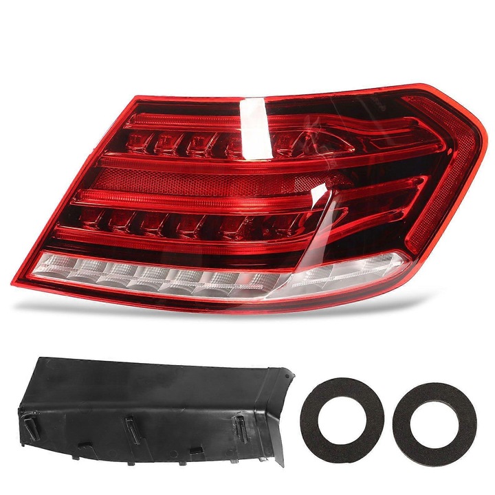 LED hátsó lámpa jobb A2129060803 E-Class W212 Sedan Facelift 2014-2016, multifunkcionális (helyzetjelző, féklámpa, irányjelző), ABS+PMMA, IP67, piros, 1 db