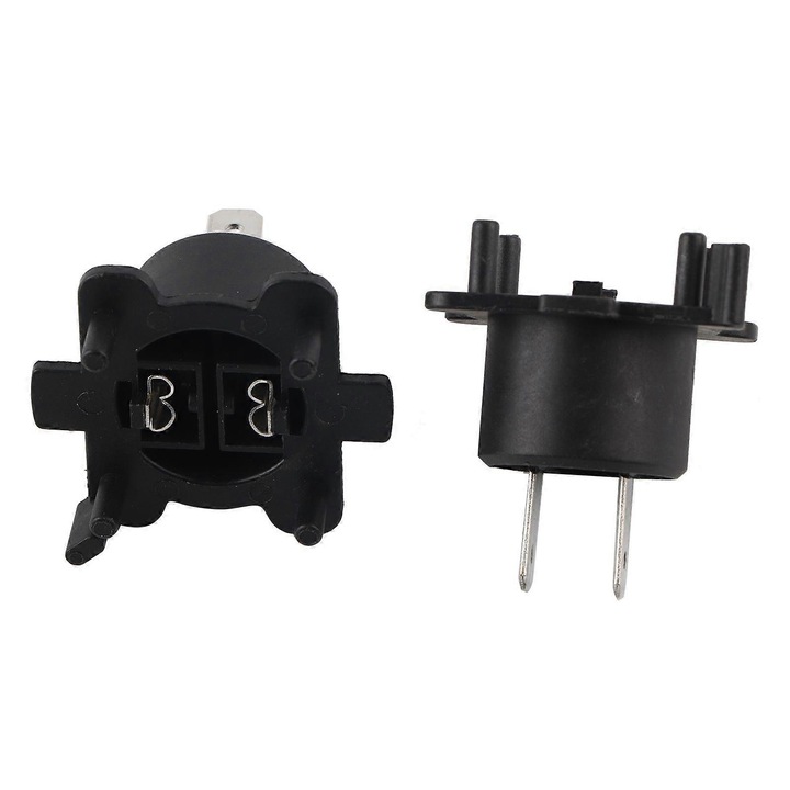 Adaptor soclu bec H7 G14H51 pentru Mazda RX8 2004-2011, MX-5 2006-2015, CX-7 2007-2012, suport soclu din nylon rezistent la caldura, pentru far si stop, negru, 2 bucati