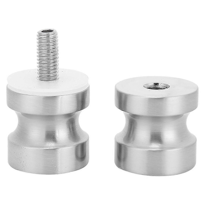 Maner usa sticla aluminiu, finisaj periat, 6.2x3cm