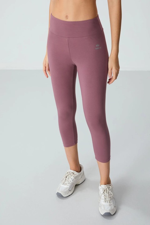 Colanti, TommyLife, Capri, talie inalta, mov ametist, elastic, bumbac 92%, XL INTL