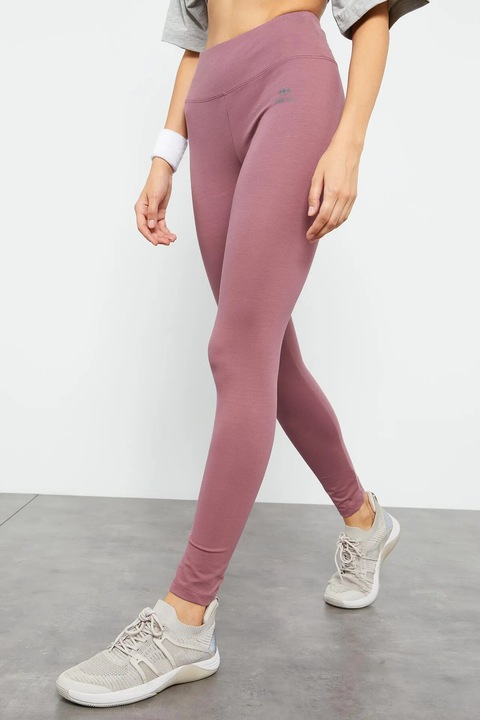 Colanti, TommyLife, talie inalta, elastic, mov mauve, bumbac