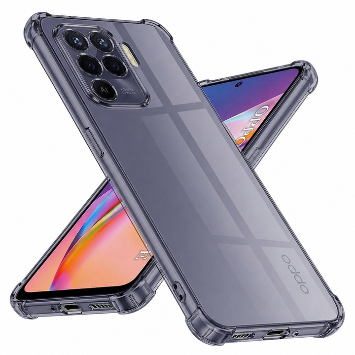 Carcasa de protectie pentru Oppo Reno5 Lite / Oppo A94 4G, fumuriu