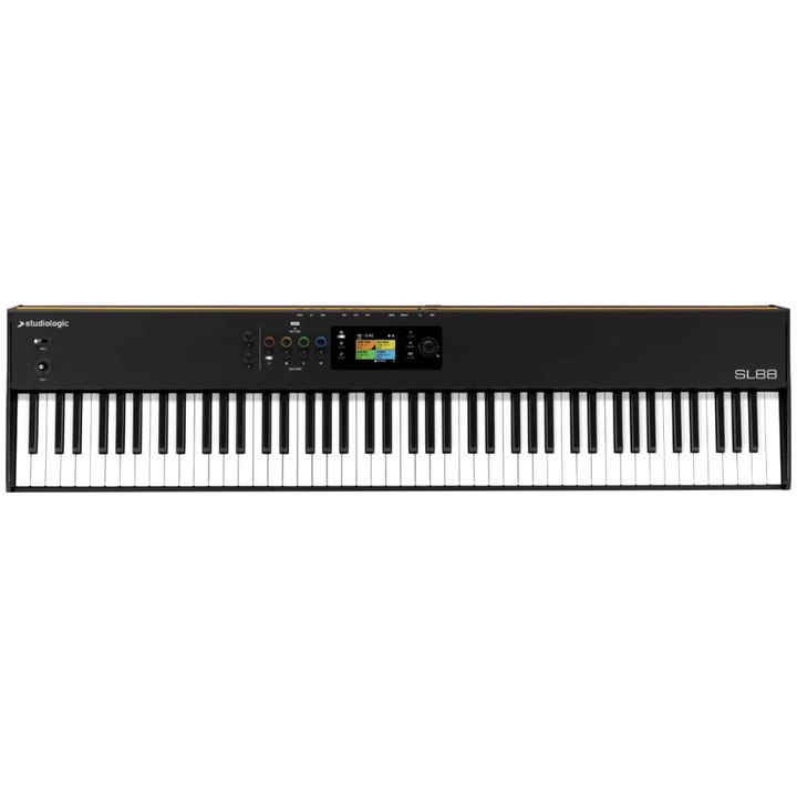 Controler midi Studiologic SL88 MK2, claviatura midi 88 clape cu mecanica cu greutate TP/110 si aftertouch, suport midi 2.0 si interfata audio incorporata, negru, 1 buc