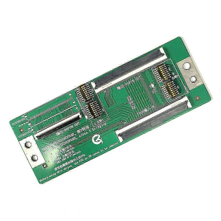 T-CON adapter panel CC580PV6D, Close Y bridging, kompatibilis 60P/96P OUT, zöld, 1 db