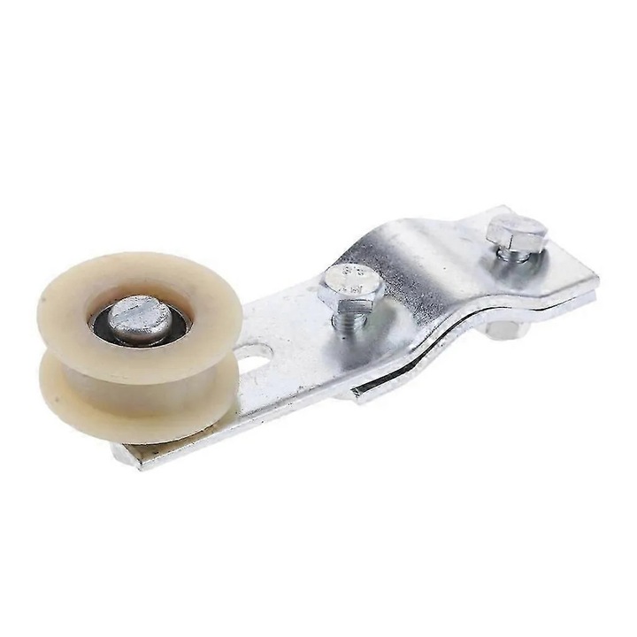 Láncfeszítő támasz 50cc-80cc motorhoz, csapágyas görgőkkel, görgő átmérője 45mm, ezüst/krém, 1 db