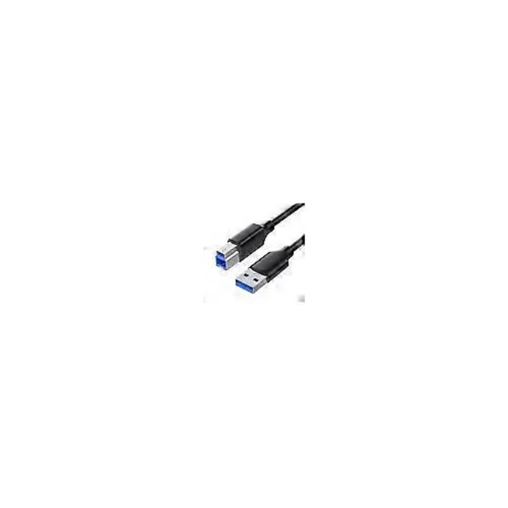 Cablu imprimanta USB 3.0, 5Gbps, A la B, 1-3m, negru