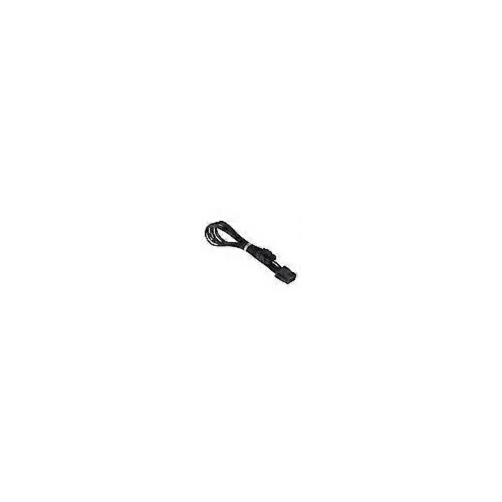 Cablu de extensie/adaptor alimentare PCIe 8 pini (6+2), impletit, rezistent la caldura, 30 cm, negru, 1 buc