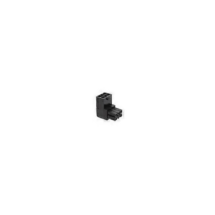 Conector cotat 90 grade 6 pini negru 3.2x2.8x3.2cm