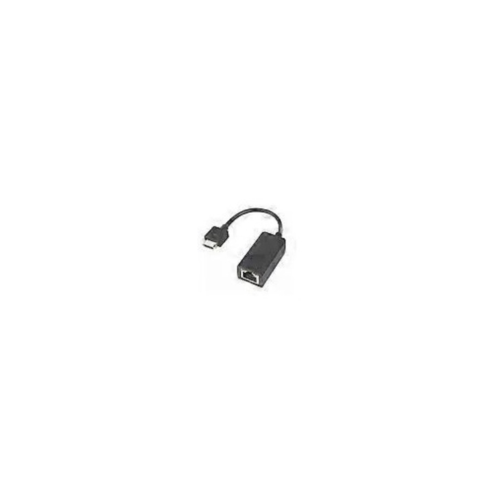 Адаптер Ethernet RJ45 донгъл, съвместим с ThinkPad X280/X390/X395, plug and play, ABS, преносим, високи скорости на трансфер, черен, 1 бр