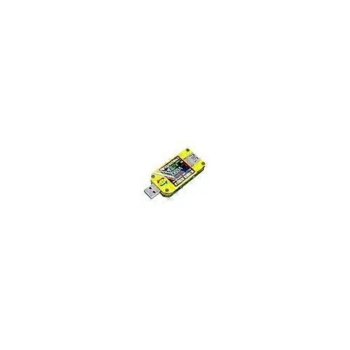USB teszter LCD kijelzővel, multiméter, 4-24V, 4A, 71x30.5mm