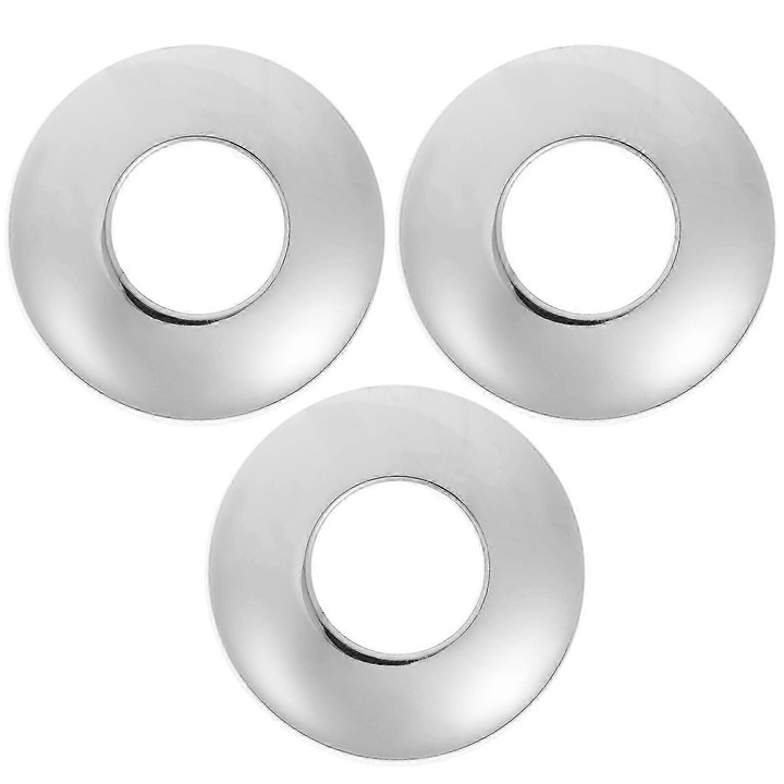 Vízvezeték takarófedél készlet 3 db rozsdamentes acél ezüst 7.6x7.6x1.4cm