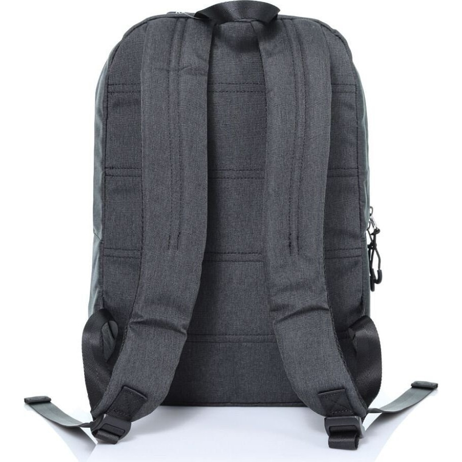 ART, Rucsac laptop unisex din poliester 300D, rezistent la apa, compartiment pentru laptop si spate intarit BP-8723, Gri, 14.1''