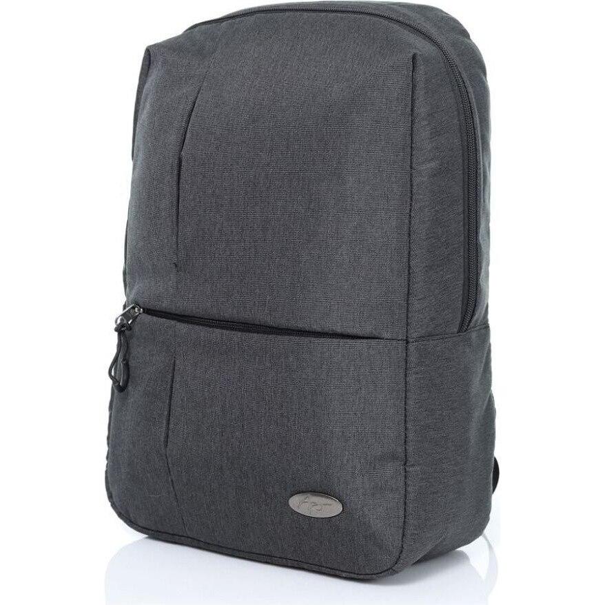 ART, Rucsac laptop unisex din poliester 300D, rezistent la apa, compartiment pentru laptop si spate intarit BP-8723, Gri, 14.1''
