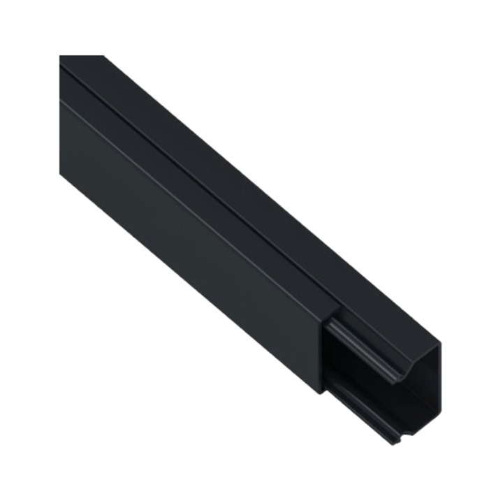 Canal pentru cabluri AKS Zielonka 112035, din pvc, 15 x 25 mm, lungime 2 m, negru, 1 buc