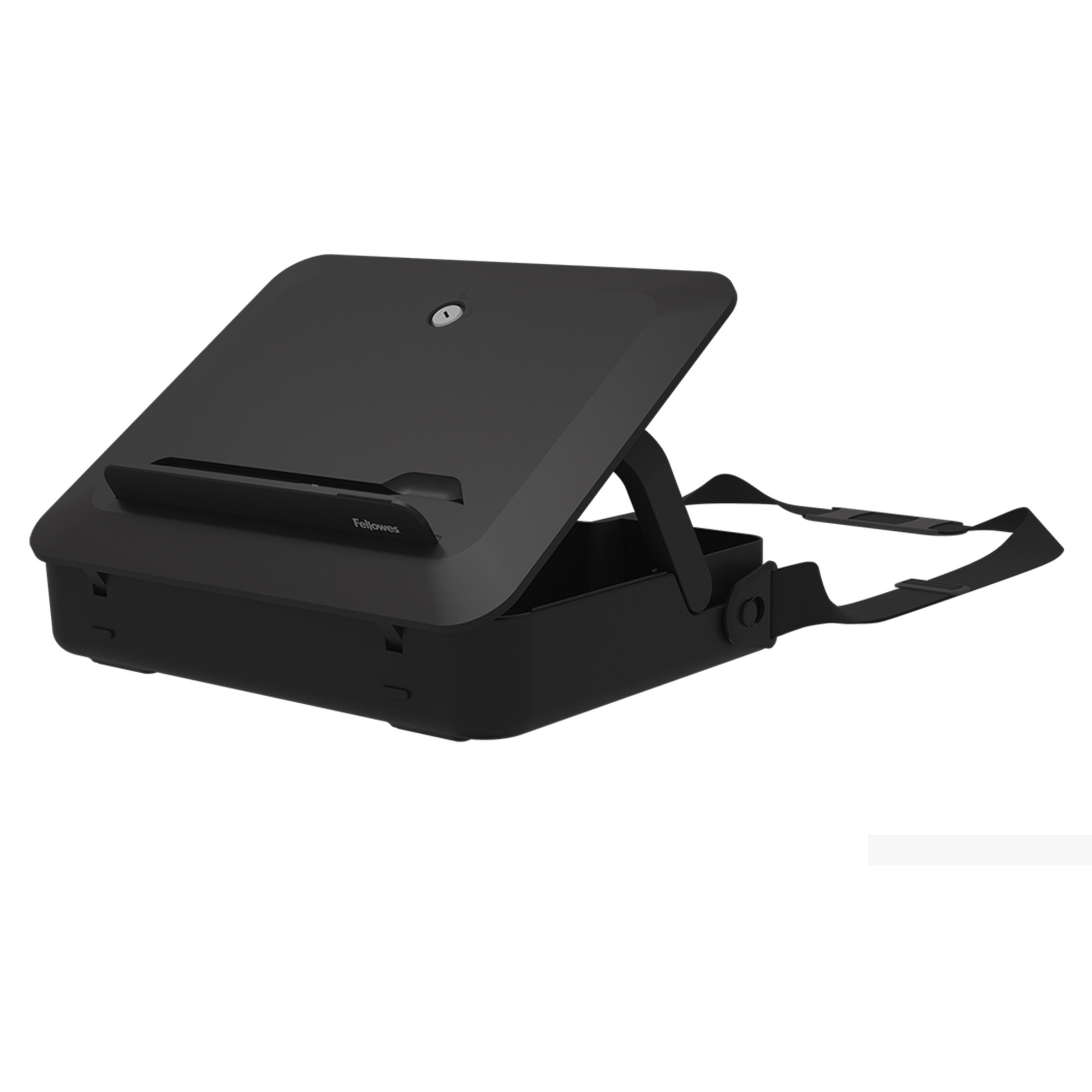 Suport Fellowes și geantă pentru laptop Breyta, 2 în 1, negru