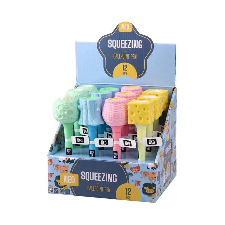 Sazio Popping, Squeezing állatos toll, 1.0 mm, vegyes, 1 darab