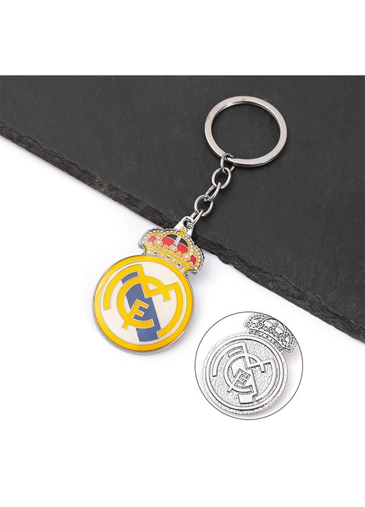 HERUSI Real Madrid logós fém kulcstartó 4x3cm