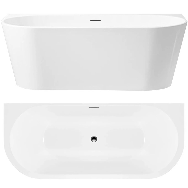 Cada Lipita De Perete Rea Capri 160Cm Alb, 160X75X59, 5Cm