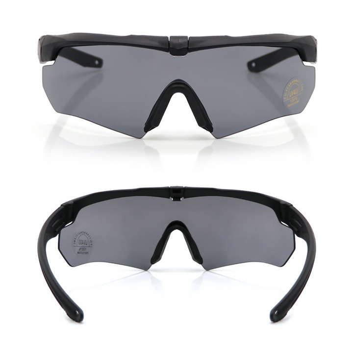Ochelari sport HERUSI, polarizati, protectie UV, schimb lentile, 35g