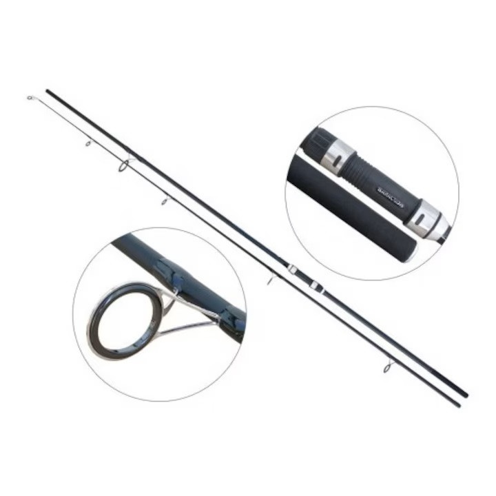 Lanseta pescuit Baracuda Carp Hunter, 3,60 m, 3,5 lbs, carbon 24T, 2 tronsoane