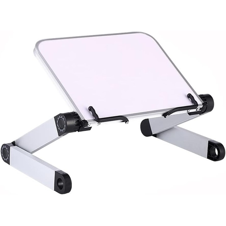 Suport carte HERUSI reglabil aluminiu clipsuri pentru bucatarie
