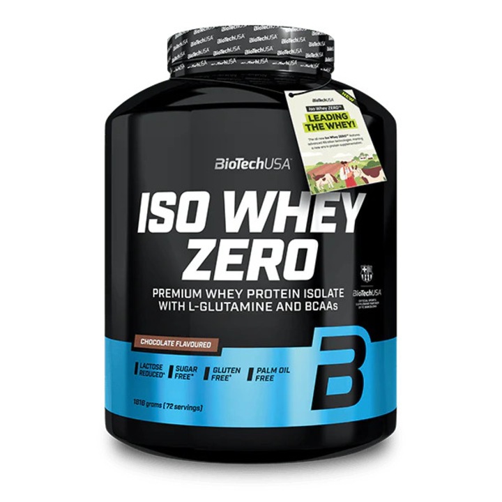 Proteina, Biotech Usa, Iso Whey Zero, Ciocolata Neagra, 1816 gr