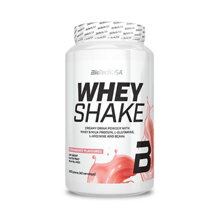 Fehérje, Biotech Usa, Whey Shake, Eper, 1Kg
