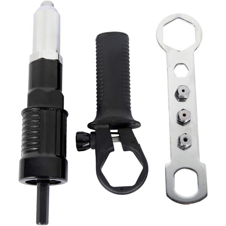 Pistol de nituit electric Herusi 35mm 149x26mm multifunctional negru
