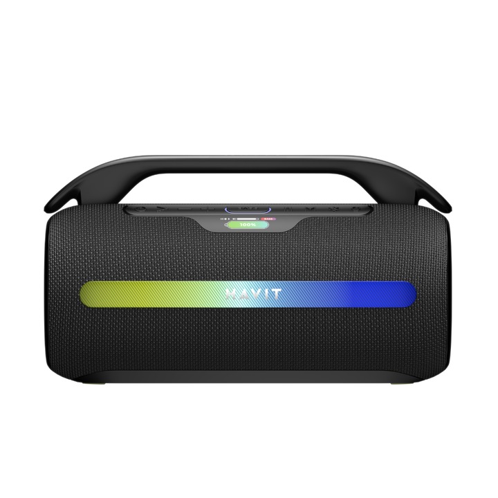 Boxa portabila Bluetooth Havit SK920BT, BT 5.3, 60W, TWS, Negru