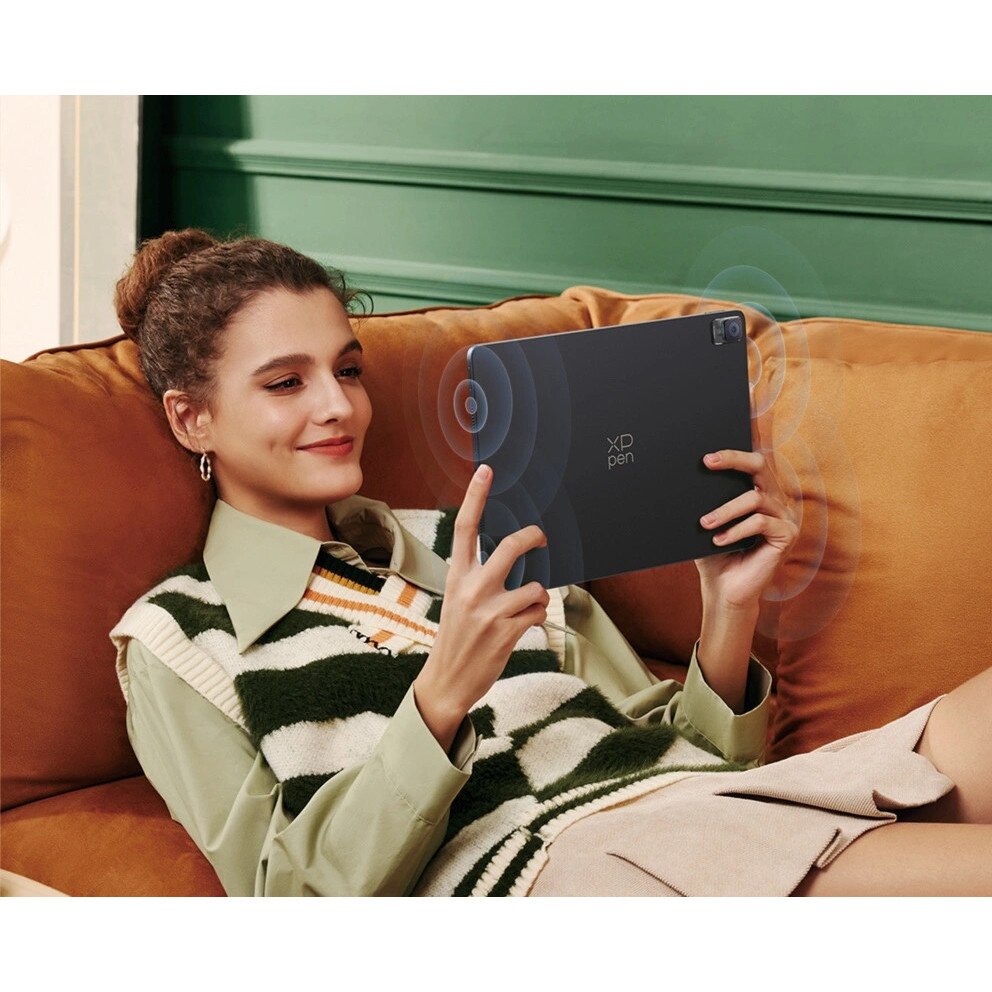 Tableta XP-Pen Magic Drawing Pad 12.2" (GEN2) Display 2K FHD, Stylus X3 Pro, 16K Nivele Presiune, X-Paper Display, Android 14, 256GB ROM, Wi-Fi, Include husa silicon