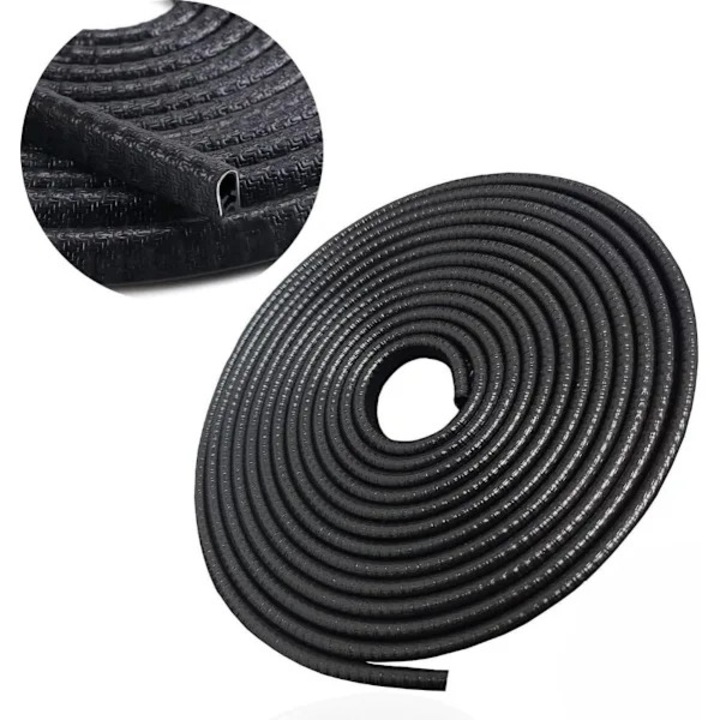 Banda etansare auto usi 5m negru PVC rezistent