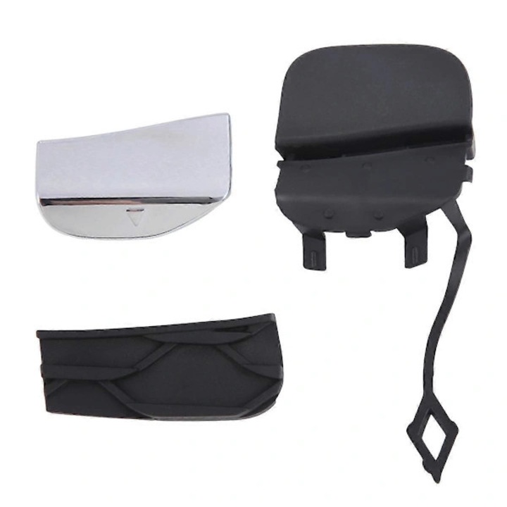 Capac carlig remorcare bara spate W167 GLE320/GLE350/GLE400/GLE450, compatibil cu piese 1678857603/167885270/1678853905, abs, montare usoara, crom/negru, 1 set