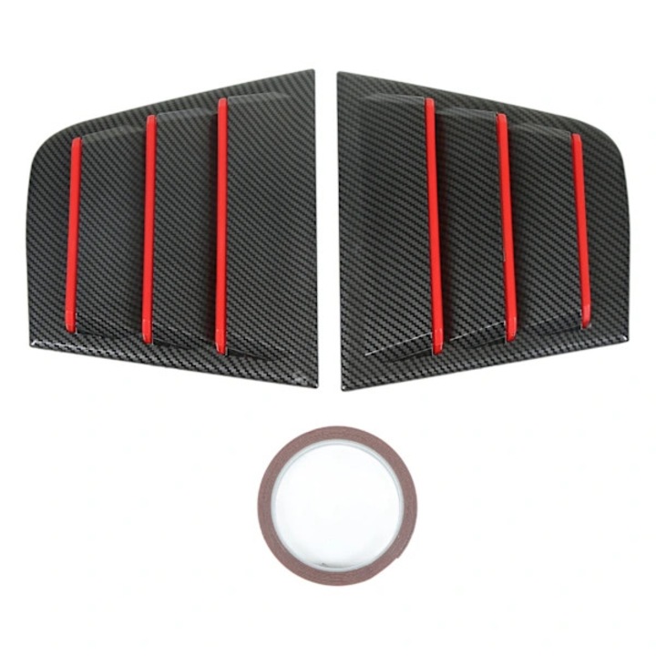 Capace laterale geam auto ABS pentru Dodge Charger 2015-2022, negru, set 2 bucti