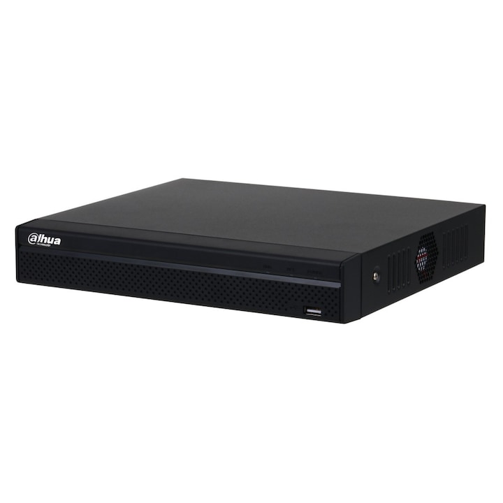 NVR Dahua 4 canale, suport camere 12MP, decodare 4K, AI SMD Plus, H.265, 1 HDD 20TB, 160 Mbps, audio RCA, 2 porturi LAN, 12VDC, NVR4104HS-2N-4KS3