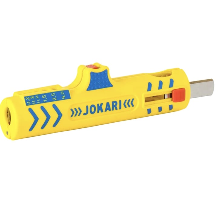 Manta kábelcsupaszító, 8-13 mm, kézi mechanizmus, kábelcsupaszító típus, a következő keresztmetszetekhez: 0,2-0,3-0,8-1,5-2,5-4,0, hosszanti vágópenge, titán-nitriddel (TIN) edzett penge, hosszú élettartam