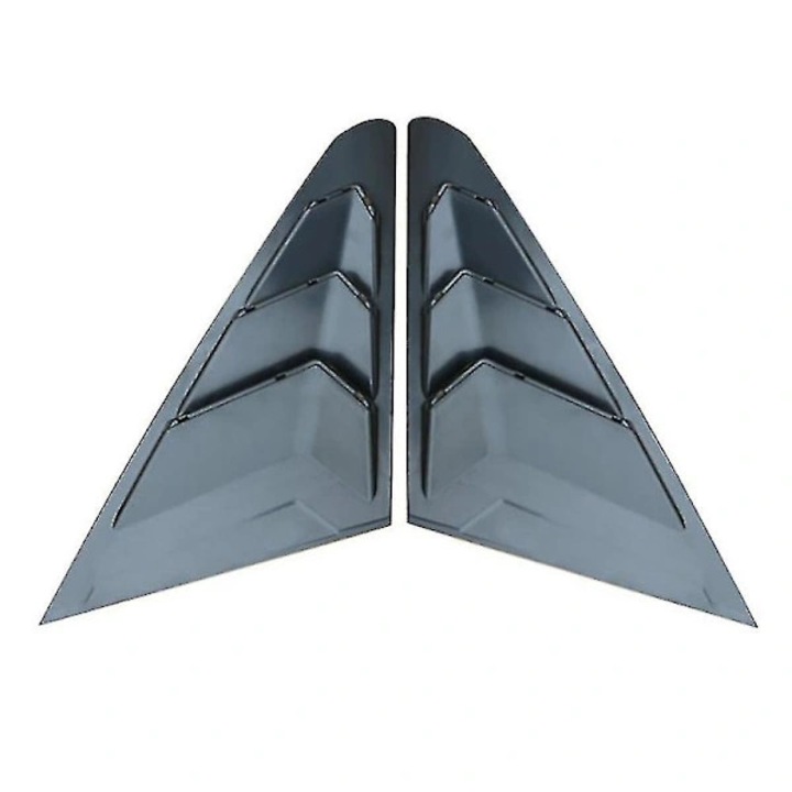 Set 2 bucati, Jaluzele geam spate (blinduri laterale) pentru MG5 2021, din ABS rezistent la impact, montaj cu banda adeziva, Negru mat