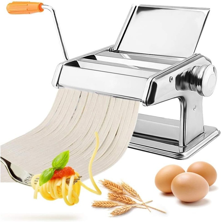 Masina de paste manuala Lasagna Spaghetti Fettuccine OTEL INOXIDABIL
