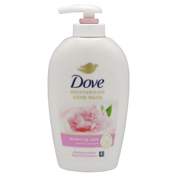 Течен сапун, Dove, 250 ml Аромат на божур и роза