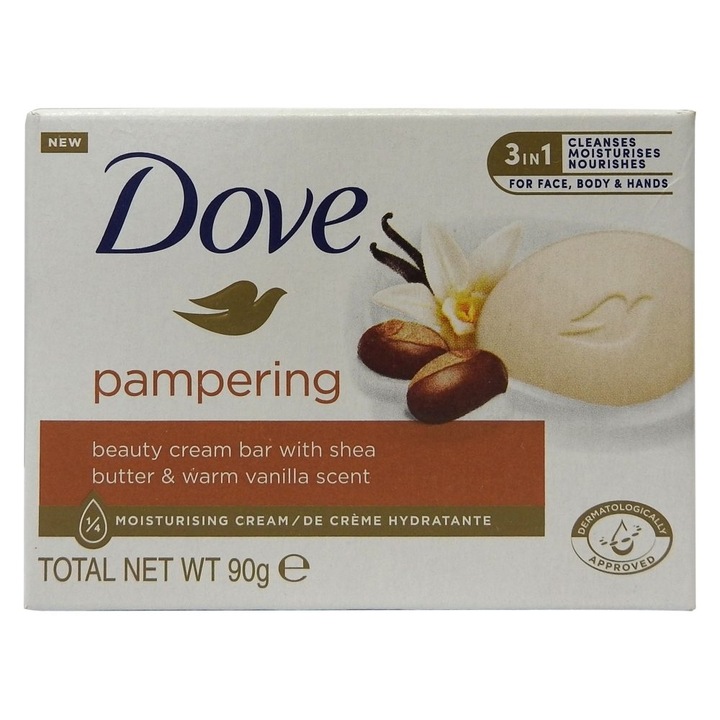 Сапун, Dove, Крем 90 г Pampering Shea Butter Vanilla