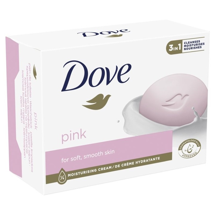 Сапун, Dove, Крем 90 г Розова Мека Кожа