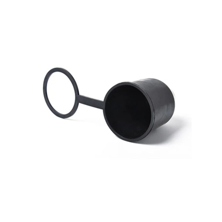 Capac pentru bila de remorcare universal 50 mm, din plastic rezistent la intemperii, cu bareta de prindere anti-pierdere, negru, 1 buc