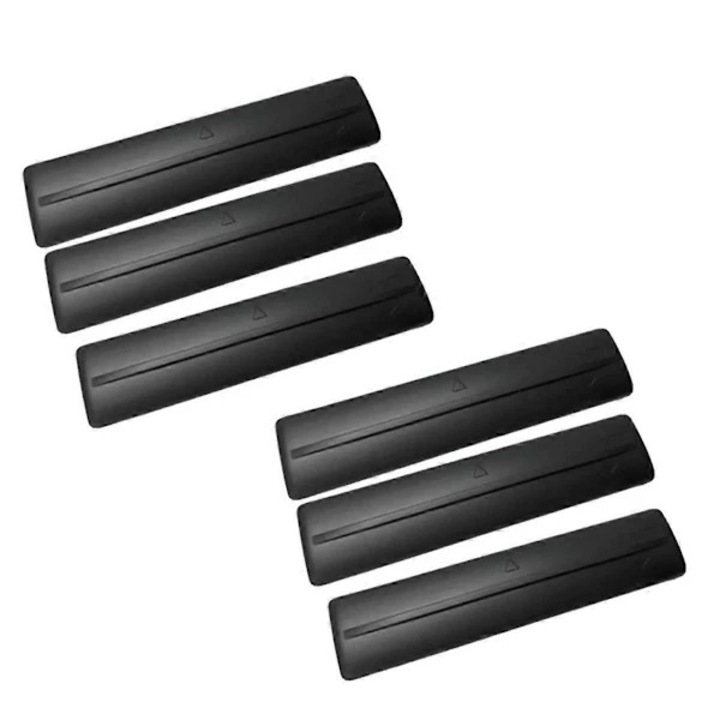 6 db tetőcsomagtartó-leszerelési védőburkolat készlet, fekete, 1-3cm