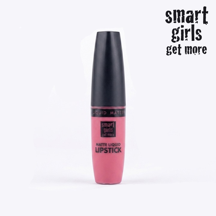 Ruj lichid de buze cu pigment intens Smart Girls Get More, Colectia Long lasting love, rezistent la apa, Matte 02