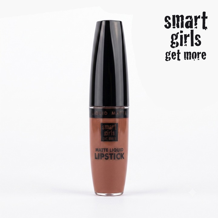 Ruj lichid de buze cu pigment intens Smart Girls Get More, Colectia Long lasting love, rezistent la apa, Matte 04