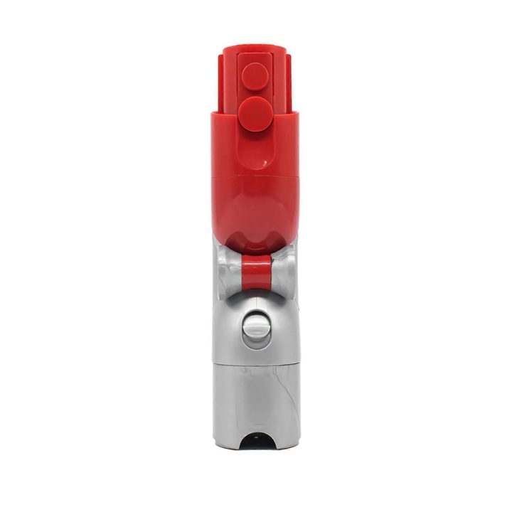 4 darabos készlet, Alsó adapter V12, V10 Slim kompatibilis porszívóhoz, gyors kioldással, 180°-os többirányú forgatással, piros/szürke