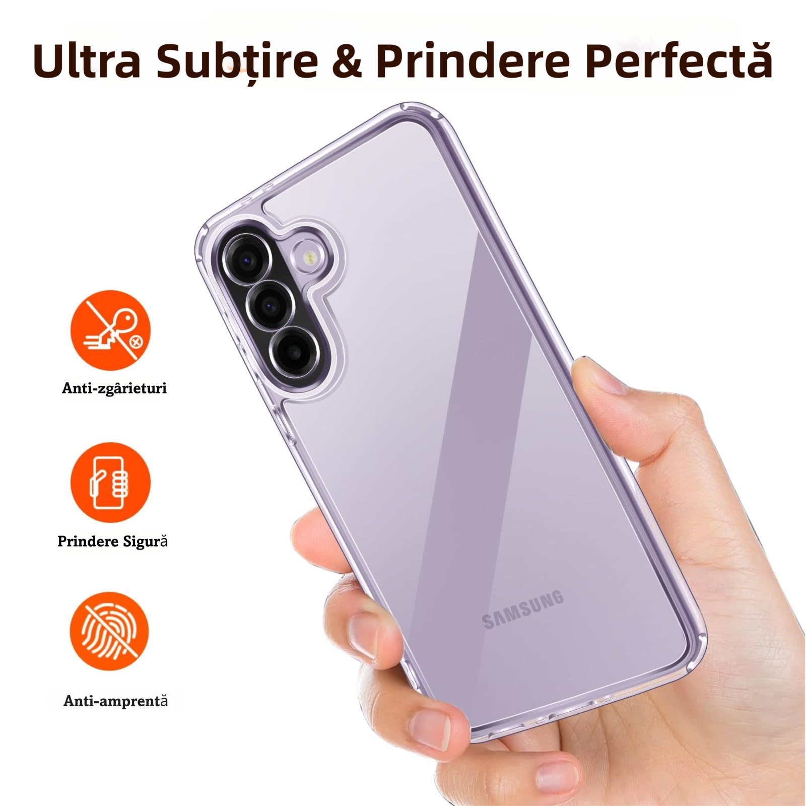 Pachet Husa Telefon Care nu Ingalbeneste + 2 Folii Sticla Compatibila Cu Samsung Galaxy A37 5G, MOGU Set Protectie 360, Carcasa Subtire de TPU Flexibil, Rezistent la Socuri, Include 2 folii de Protectie din Sticla Securizata, Transparenta